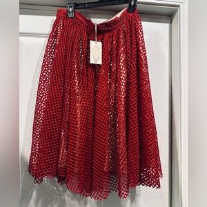 Mia Joy Red Mesh Fabric by Joyfolie